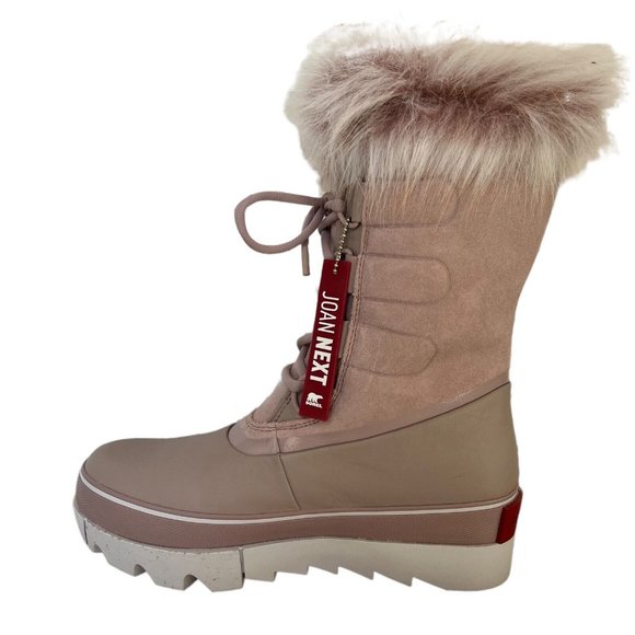 Sorel Boots Joan Of Arctic Next Faux Fur Waterproof Mauve Pink - Picture 3 of 12